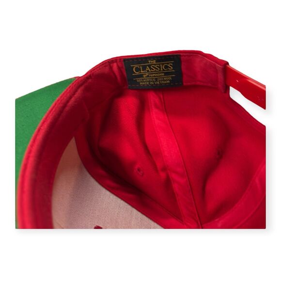 Joe Jost's Red Snowman Hat Snapback Cap Red Green Hat Retro Adjustable Rare - Picture 5 of 6